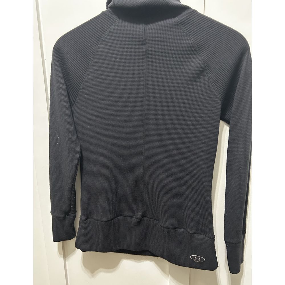 Under Armour Cold Gear Medium Black Semi Fitted‎ Pullover Recycled Polyester - Picture 2 of 11